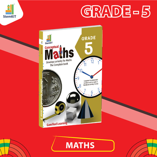 Stemkit Conceptual Maths Grade 5 CBSE/ICSE (Perfect Paperback)