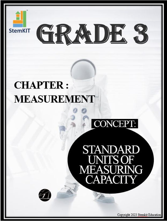 G:3 MEASUREMENT: STANDARD UNITS OF MEASURING CAPACITY