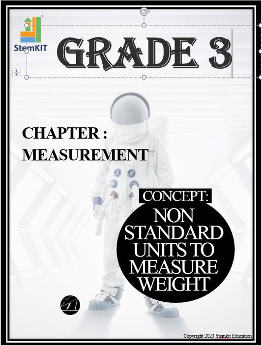 G:3 MEASUREMENT: NON-STANDARD UNITS OF MEASURING WEIGHTS
